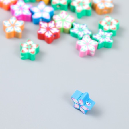 Beads for the creativity of PVC "Flower-snowflake" set 20 pcs 0.5x1x1 cm-2
