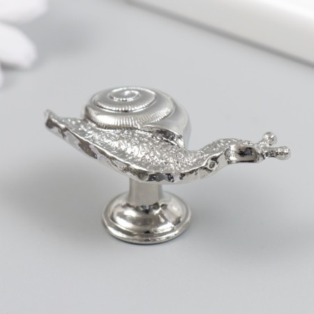 Pen for the casket metal "Snail" silver 2.8x5.2 cm-1