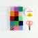 Set for creating jewelry, 15 colors, size 1 piece: 3 mm., Fishing line, scissors