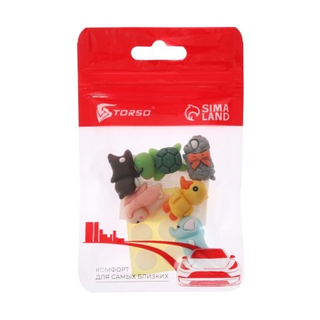 A toy on a car panel, self -adhesive, set 6 pcs-5