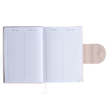 Leduced A5 diary A5, 160 sheets, Devente.contea, firm cover of artificial leather with foam rubber, pink-5