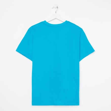T -shirt male plain, blue color, size 56-2