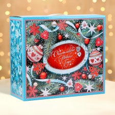 Box Gift New Year Big Box 34 x30 x 14 cm