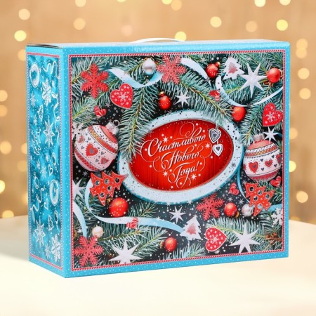Box Gift New Year Big Box 34 x30 x 14 cm