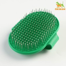 Combuster-arrangement with metal teeth, 13 x 8.5 cm, green
