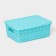 Storage container with a lid "openwork", plastic, 35 × 27 × 12 cm, color mix