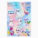 Paper stickers "fluffy animals", with coloring on the back, 11 x 15.5 cm