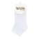 Women's socks shortened mini cotone, size 35-38, Bianco color