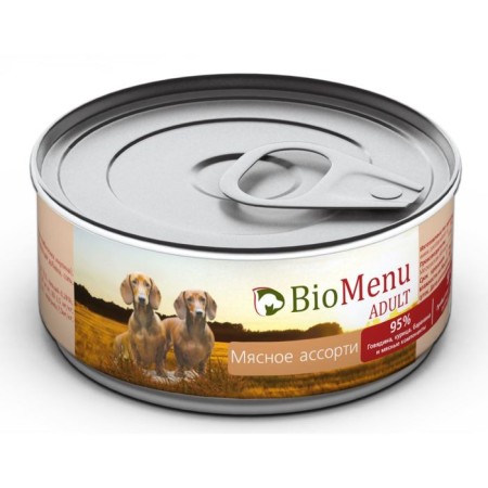 Canned food Biomenu Adult for dogs Assorted 95%-100gr.