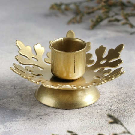 Smost Smost Metal for one candle, 9.2x9.2x4.1 cm, golden-1