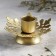 Smost Smost Metal for one candle, 9.2x9.2x4.1 cm, golden