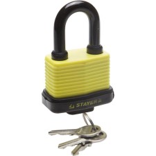 The Stayer Master Castle is hinged, all -weather, with a hardened handle, on a card, 60 mm