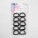 Half -ring for bags, d = 20 mm, thickness - 3 mm, 10 pcs, black matte color