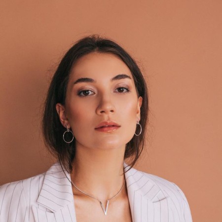 Earrings "minimal" rings, echoing-2
