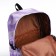 Youth backpack from textiles on lightning, 3 pockets, lilac color
