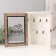 Keywater Wood "Roof House with hearts" Black with white 5.8x19x25.6 cm