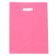 Polyethylene package with a cut handle, pink 30-40 cm, 50 μm