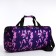 Road bag with lightning, external pocket, long belt, purple/lilac color