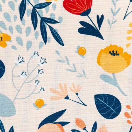 Bath sheet "Flower Field" 150x180 ± 5 cm, 100% cotton, waffle canvas, 160 g/m2-2