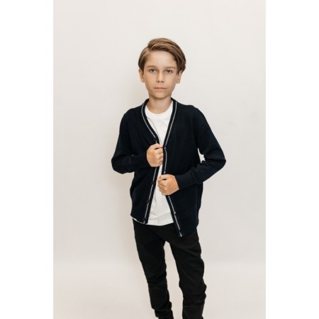 Jumper for boys, height 110-116 cm, dark blue color-1