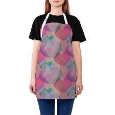 Apron of a kitchen with a “side of hearts”, adjustable, size OS