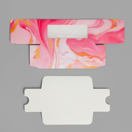 Makarun box, confectionery packaging "Marble", 12 x 5.5 x 5.5 cm-4