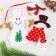 Set for creativity - Create a Christmas tree decoration from felt "Snowman with Christmas trees"