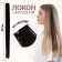 Local lock, straight hair, clock, 50 cm, 5 grams, the color is dark blond
