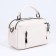 Bag Cross-Bodi with a zipper, white color