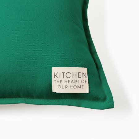 Ethel pillow, 30x50+1 cm, emerald, 100% cotton-4