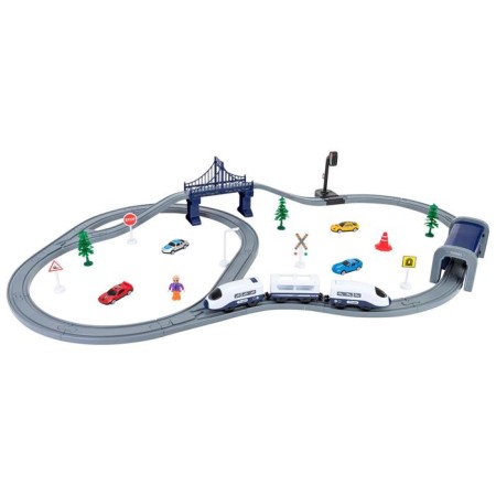 Railway for children "My City", 70 items, on batteries-6