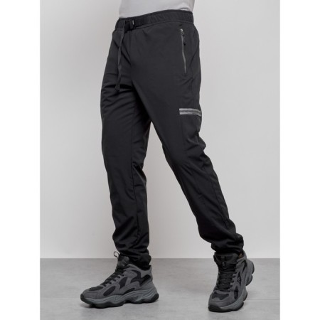 Warm pants, size 52, black color-6