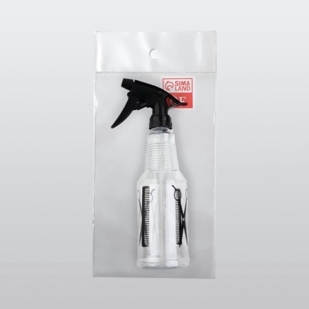 Hairdressor "H2O", 500 ml, transparent/black-3