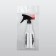 Hairdressor "H2O", 500 ml, transparent/black