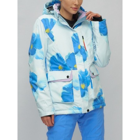 Ski suit female, size 42, blue color-31