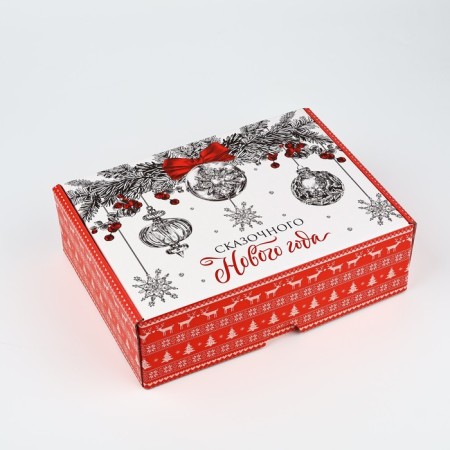 Box a gift New Year's folding “Fairytale New Year”, 30.7 x 22 x 9.5 cm, New Year-1