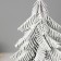 Christmas tree decor "snowy, in a pot" 21x7.5 cm