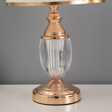 Table lamp "Yuri" 1x40W E27 1x3W LED gold 25x25x41cm-3