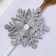 A set for the decor of the dining rooms "Snowflake", 4 pcs, col. silver 6.5x7.5 cm, 100% p/e, felt 626098