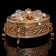 Casket "Grace", with velvet, 7.5 × 5.5 × 4.5 cm, with crystals