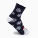 Women's socks "Bear and snowflakes" Blue color, size 23-25