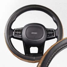 SkyWay Luxury-7 m braid, black and gold eco-leather