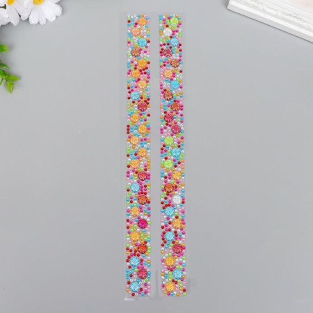 Decorative self -adhesive tape from rhinestones. The length is each 300 mm, the width is 25 mm.-1