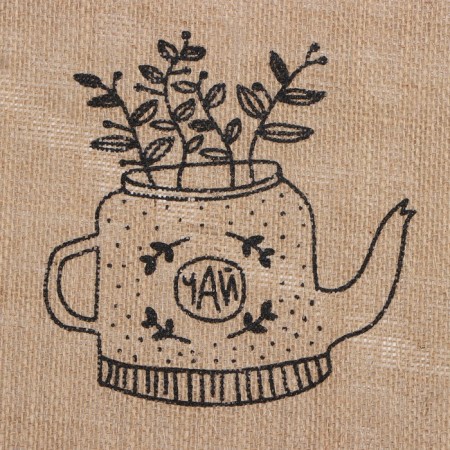 A set of napkins Ethel "Soul cuisine"- 4pcs. D38, jute-3