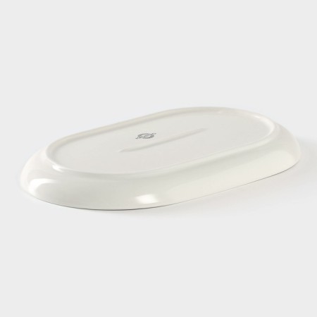 Porcelain oval Magistro Ocean, 25 × 16 × 2.4 cm, blue color-2