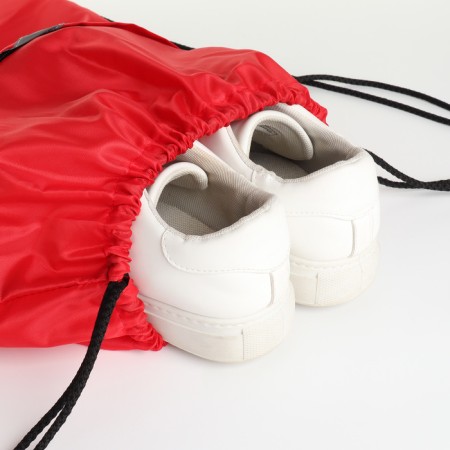 A bag for lightning shoes, "ZFTS", external pocket, red color-3
