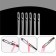 Sewing needles, d = 0.75/0.9/1.05 mm, 5/5.8/6.7 cm, auto -capable, 6 pcs