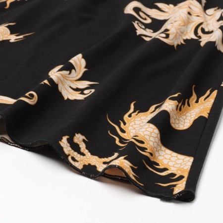 Night shirt female, black color, size 46-6