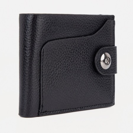 Male purse on a magnet, black color