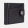 Male purse on a magnet, black color